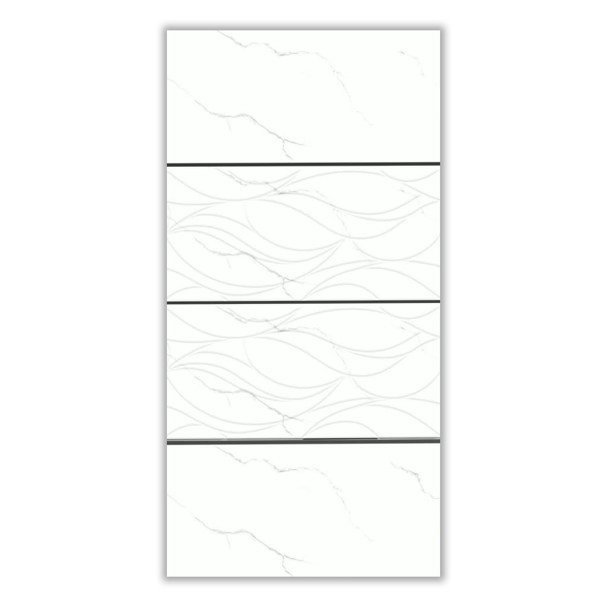 Oshin-1 - 30x60 cm, Whitebody, 9.5, ‌BIIa (3-6%), Glossy