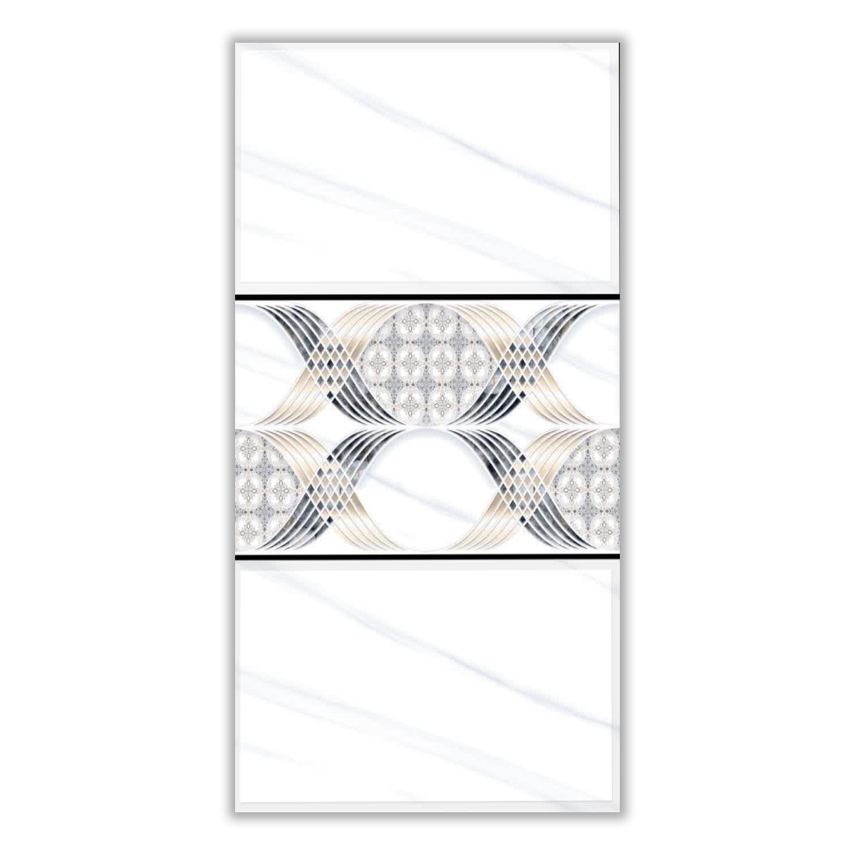 Rosha - 30x60 cm, Whitebody, 9.5, ‌BIIa (3-6%), Glossy