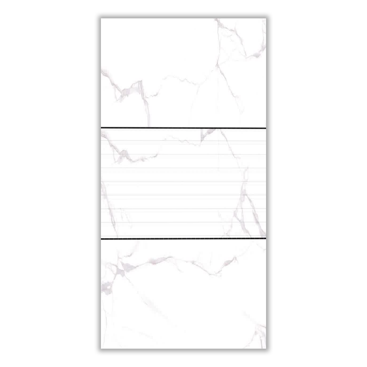 Scat - 30x60 cm, Whitebody, 9.5, ‌BIIa (3-6%), Glossy