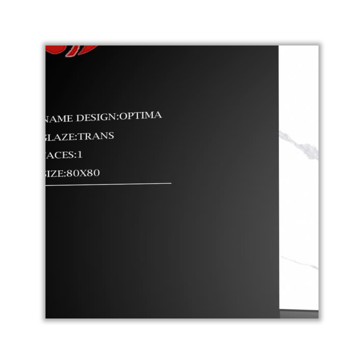 Optima - 80x80 cm, Whitebody, 11, ‌BIa (0-0.5%), Glossy