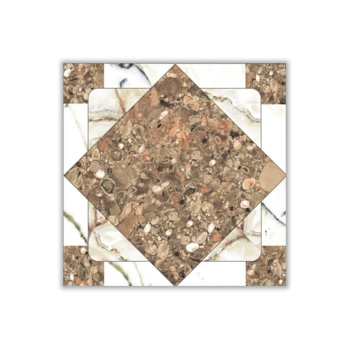 Loukas - 50x50 cm, Redbody, 9, ‌BIIa (3-6%), Glossy