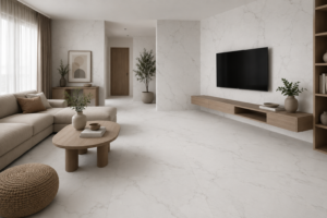 Calacatta Porcelain Tile – Elegant Matte Marble Look in Multiple Sizes